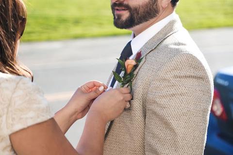 Summer tweed wedding discount suit