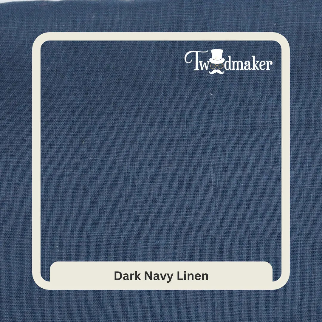 Dark Navy Linen 3 Piece Suit