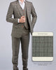 Retro Plaid Tweed 3 Piece Suit