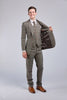 Retro Plaid Tweed 3 Piece Suit