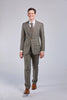 Retro Plaid Tweed 3 Piece Suit