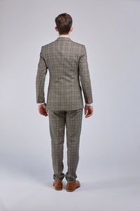 Thumbnail for Retro Plaid Tweed 3 Piece Suit