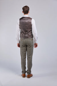 Thumbnail for Retro Plaid Tweed 3 Piece Suit