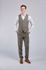 Retro Plaid Tweed 3 Piece Suit