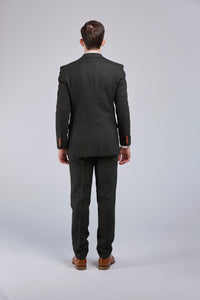 Thumbnail for Green Herringbone Tweed 3 Piece Suit