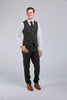 Green Herringbone Tweed 3 Piece Suit