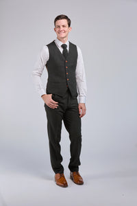 Thumbnail for Green Herringbone Tweed 3 Piece Suit