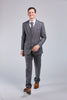Prince Of Wales Grey Herringbone Tweed 3 Piece Suit
