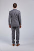 Prince Of Wales Grey Herringbone Tweed 3 Piece Suit