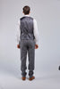 Prince Of Wales Grey Herringbone Tweed 3 Piece Suit