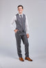 Prince Of Wales Grey Herringbone Tweed 3 Piece Suit