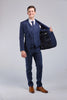 Dark Navy Linen 3 Piece Suit