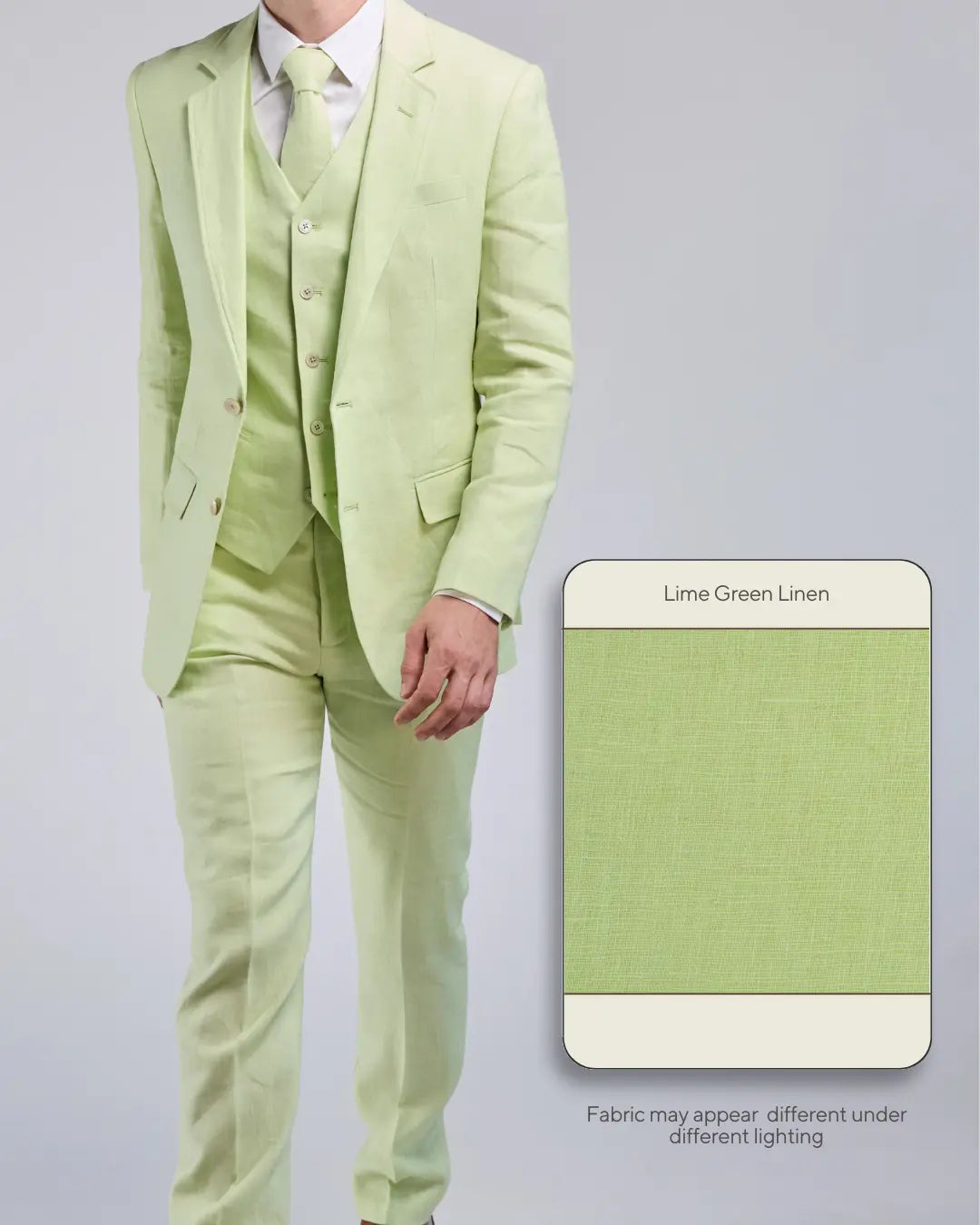 lime green dress suit Lime Green Linen 3 Piece Suit – Tweedmaker