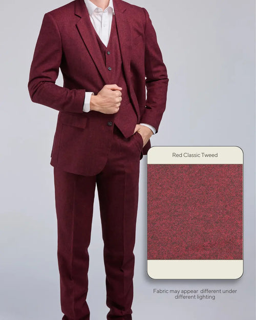 Red Classic Tweed - Clearance Stock