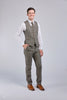 Retro Plaid Tweed 3 Piece Suit