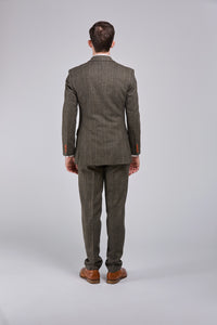 Thumbnail for Moss Herringbone Tweed 3 Piece Suit