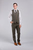 Moss Herringbone Tweed 3 Piece Suit
