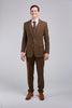 Brown Check Tweed 3 Piece Suit