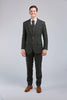 Retro Green Check Tweed 3 Piece Suit