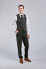 Retro Green Check Tweed 3 Piece Suit