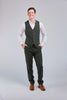 Retro Green Check Tweed 3 Piece Suit