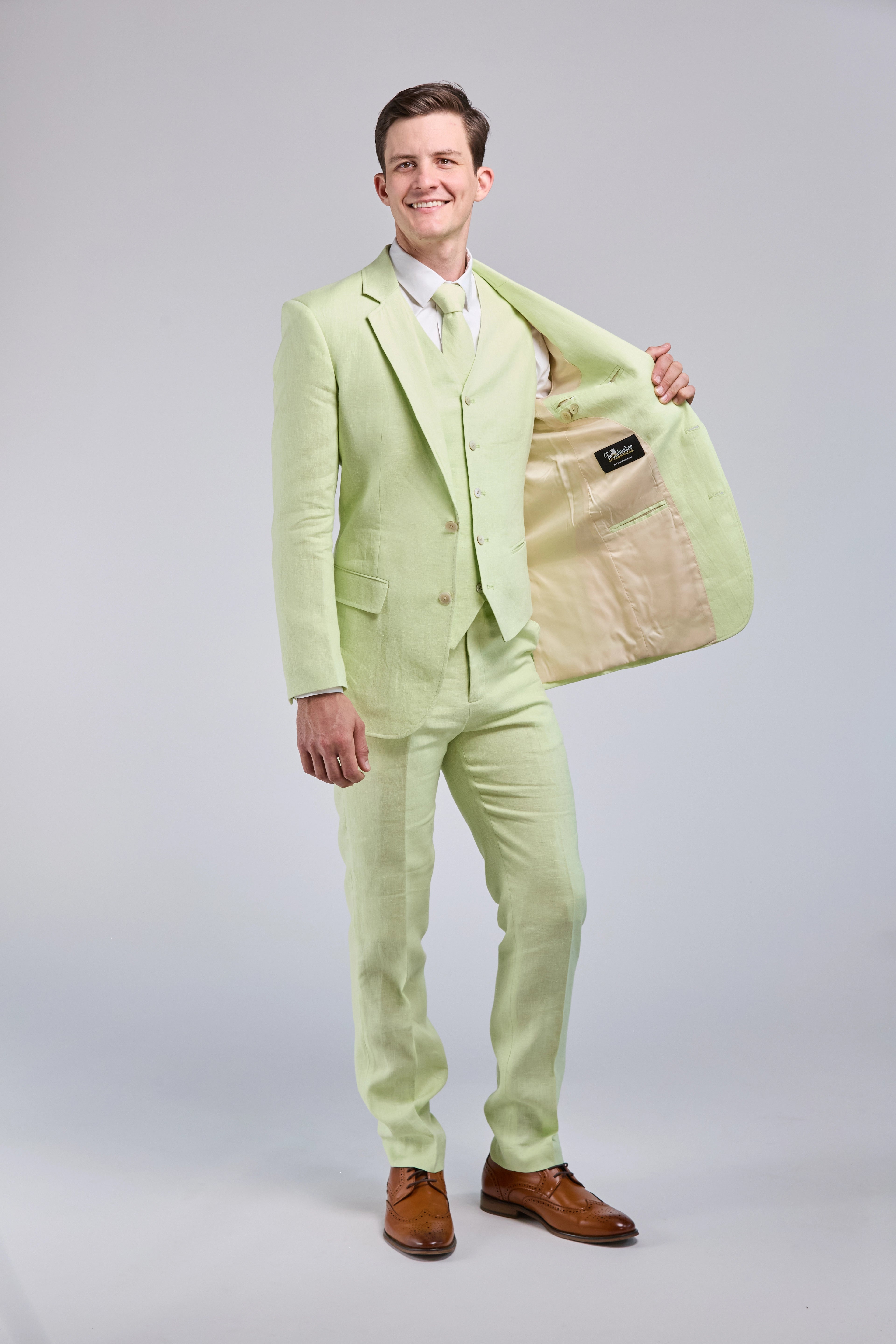 Lime Green Linen 3 Piece Suit Tweedmaker Lime Green Linen 3 Piece Suit Tweedmaker