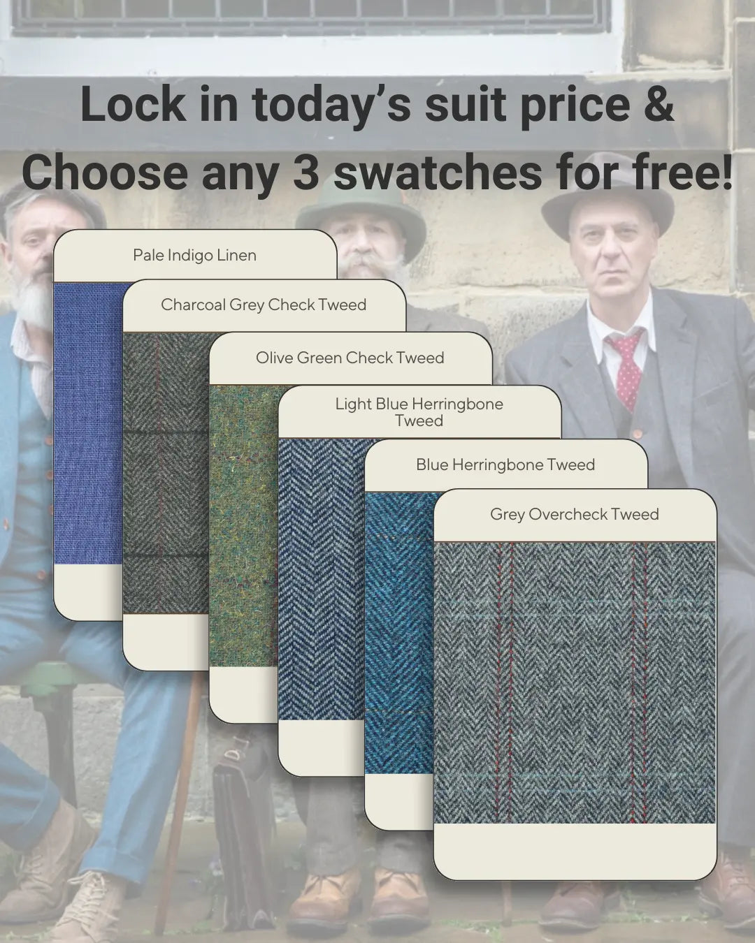 Free Swatches With Suit Purchase
