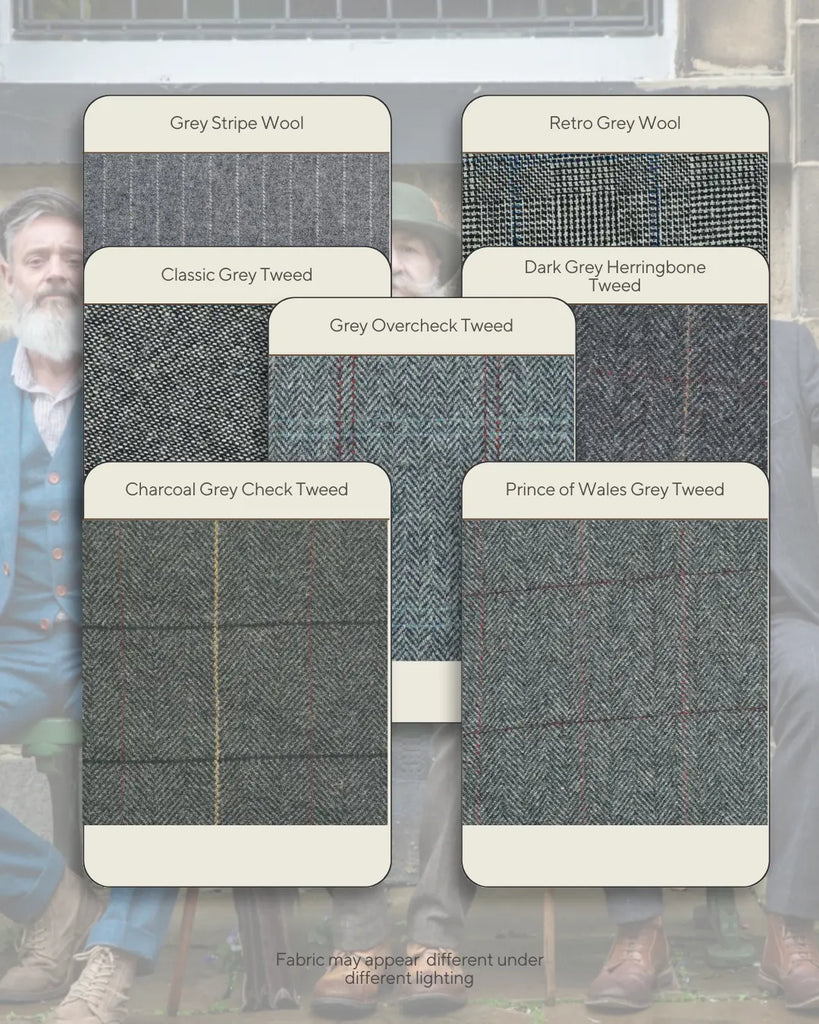 All Grey Tweed - Swatch Sample