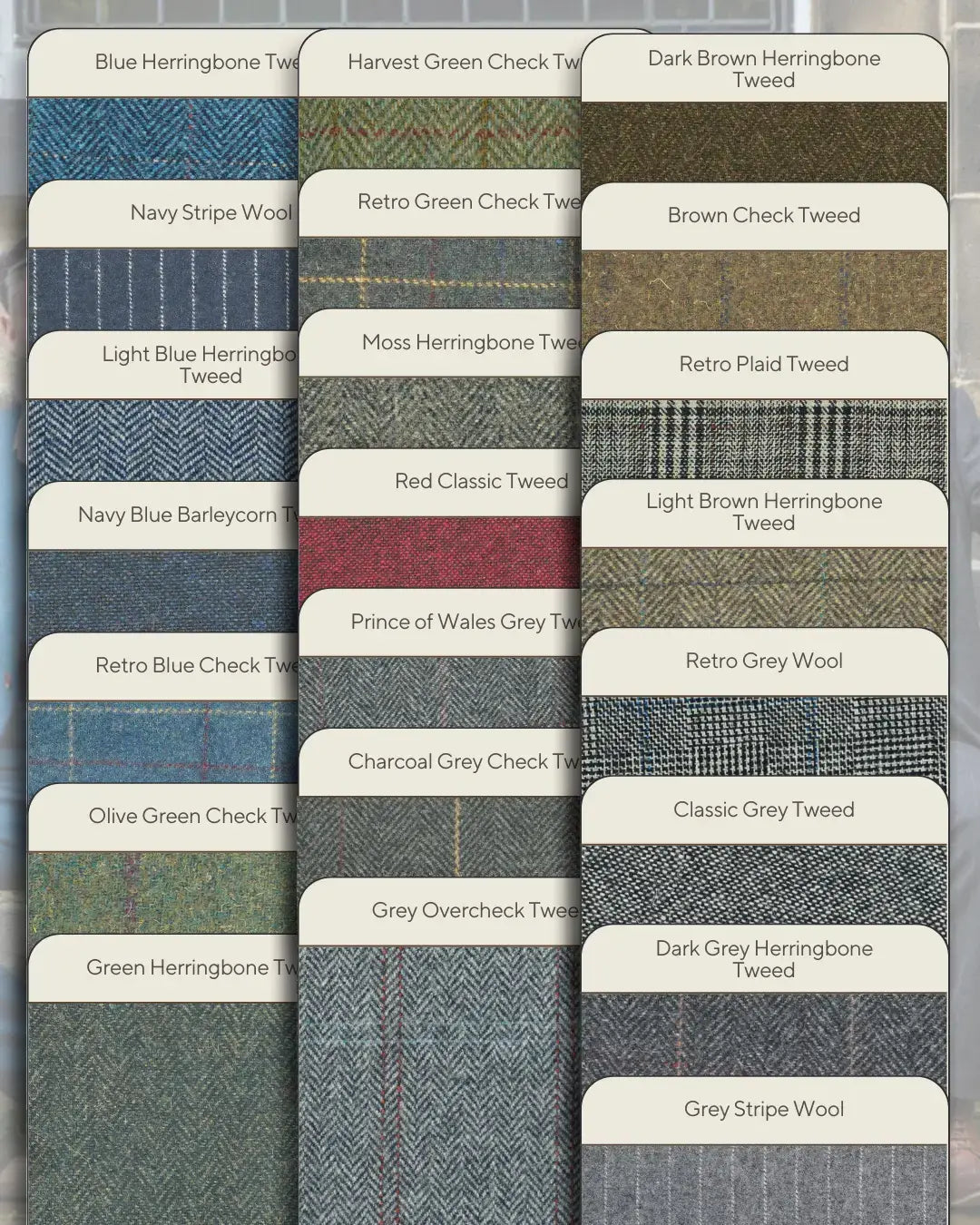 Tweedmaker Tailor Kit - Fabric Samples & Measuring Tape