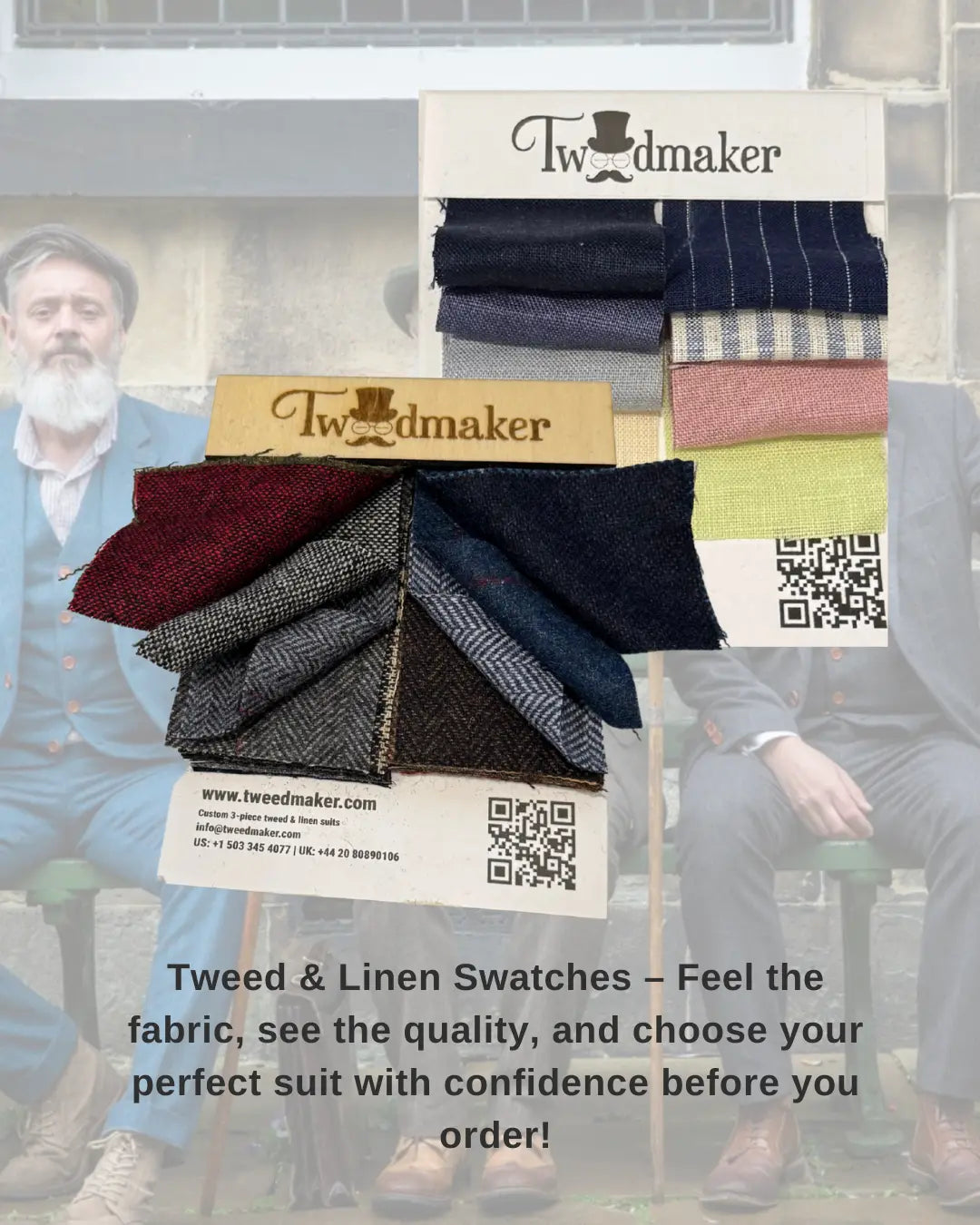Tweedmaker Tailor Kit - Fabric Samples & Measuring Tape