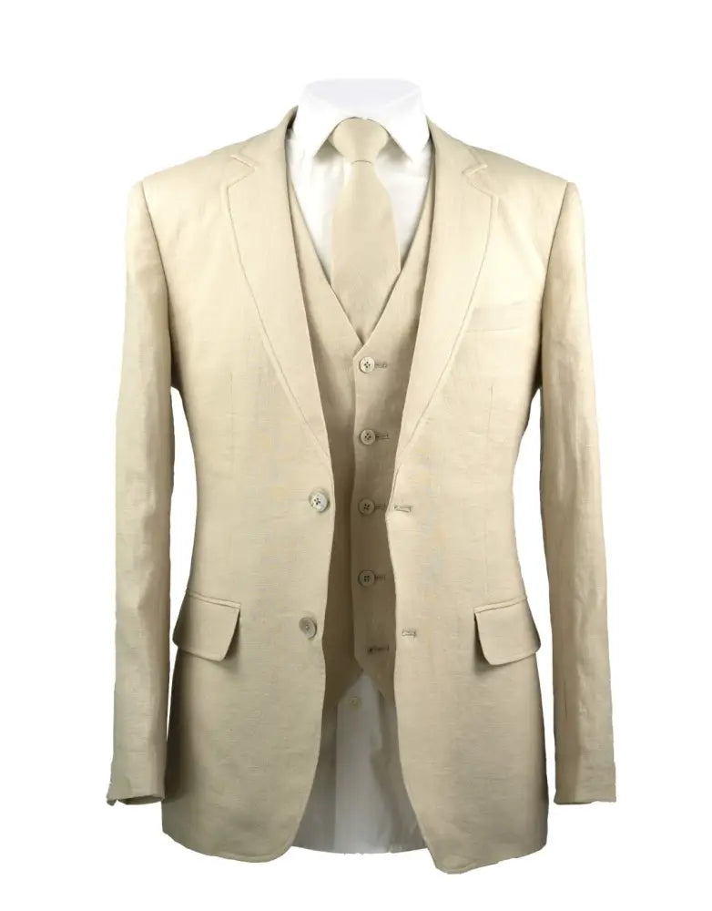 Cream three piece suit deals