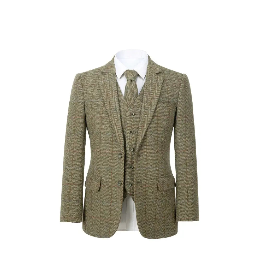 Harvest Green Check Tweed Piece Suit – Tweedmaker