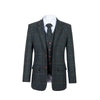 Retro Green Check Tweed 3 Piece Suit Suits