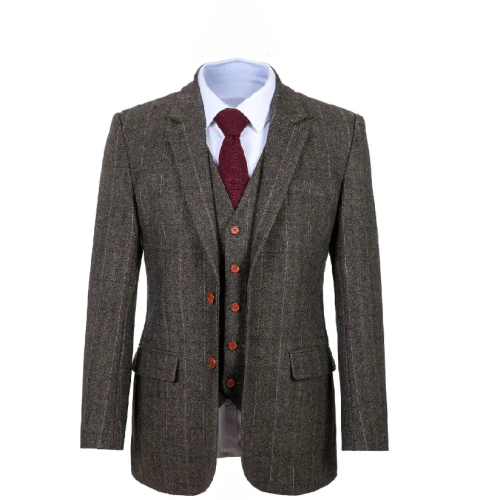 Tweed Jacket/Blazer Moss Herringbone Suits