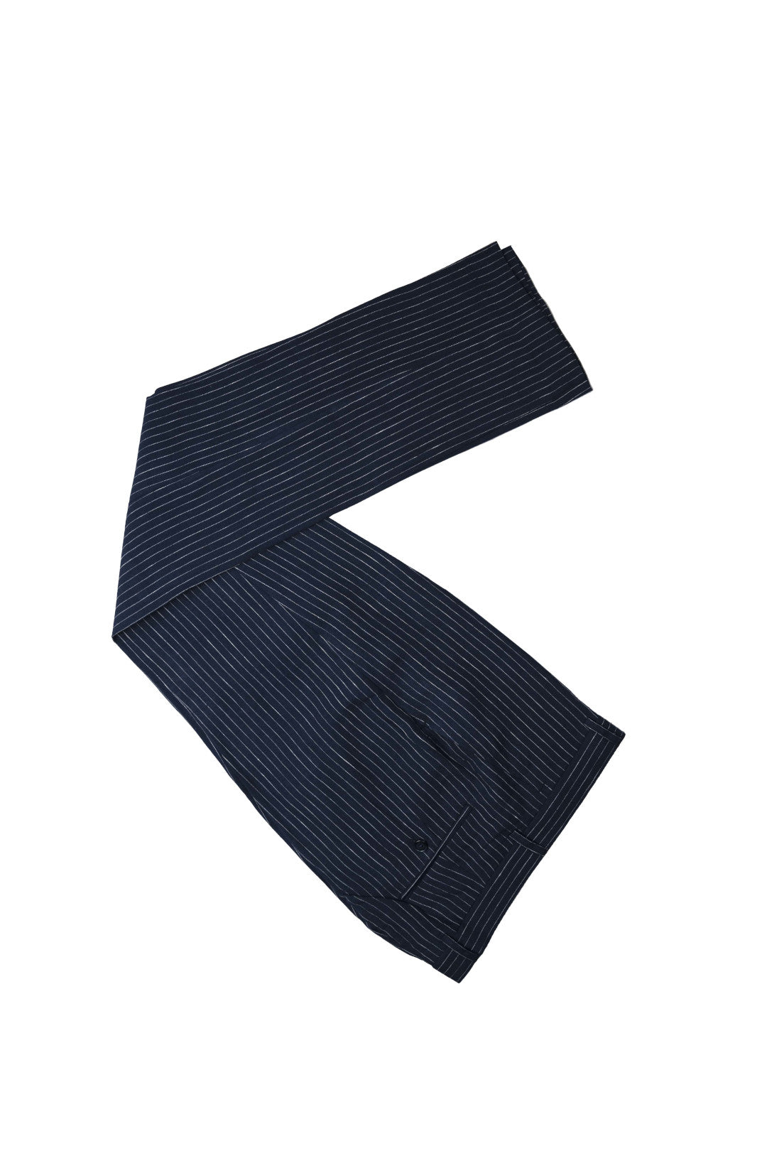 Slim Fit Navy Wool Pinstripe Three Piece Jacket & Pants