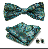 Thumbnail for Silk Bowtie and Pocket Square Set