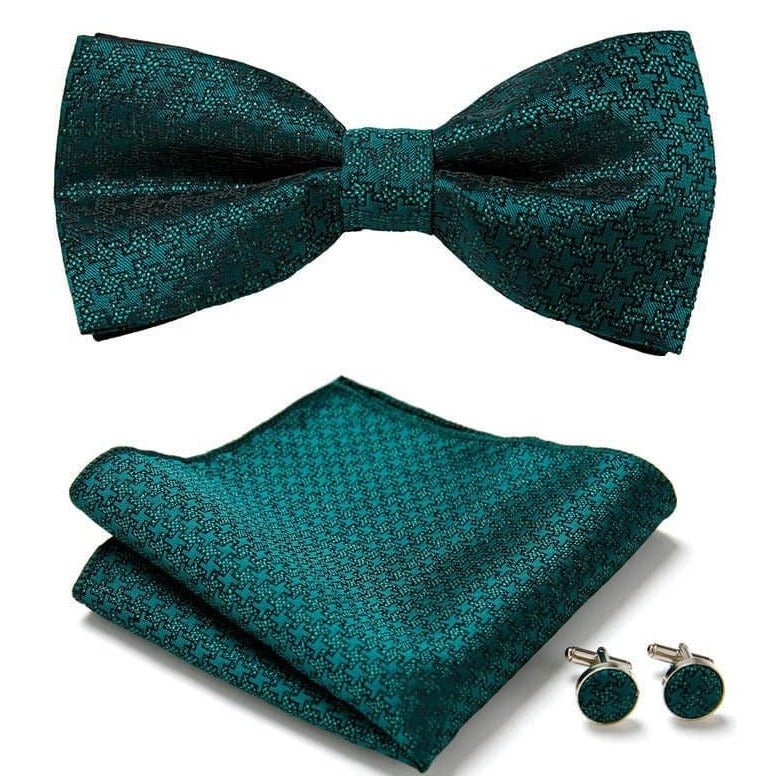 Silk Bowtie and Pocket Square Set