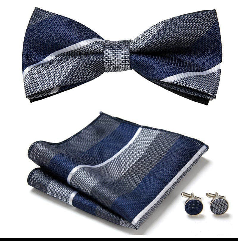 Silk Bowtie and Pocket Square Set