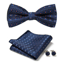 Thumbnail for Silk Bowtie and Pocket Square Set